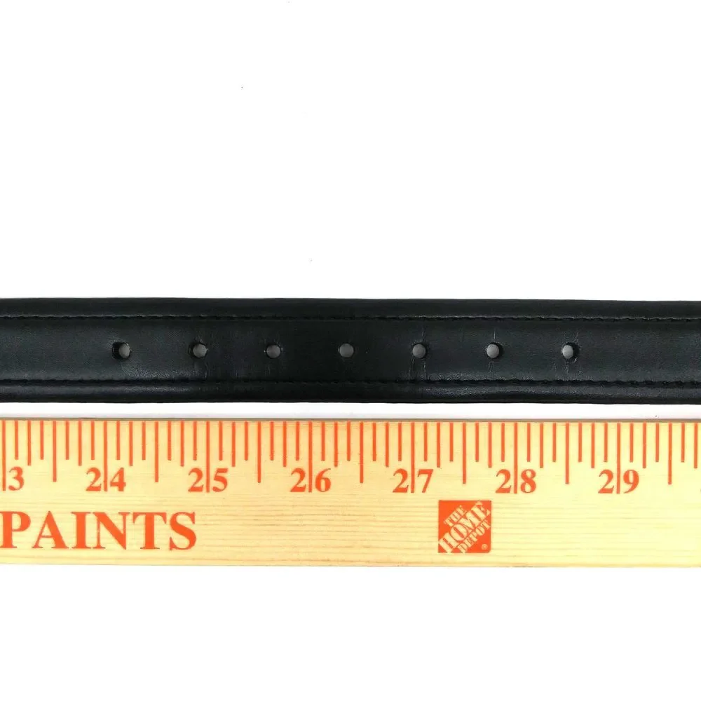 Child Kid Faux Leather Belt Black Waist Band Pants School Uniform Size M 26-28